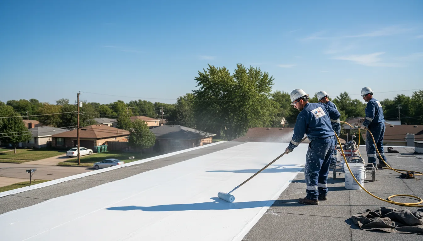 Commercial roof coating in Hope, IN near me